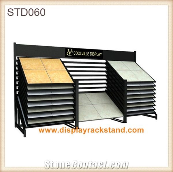 Loose Tile Displays Ceramic Display Rack Wall Racks Marble Shelving Granite Racks Solutions Display Units Ceramic Steel Racks Labradorite Stone Displays Custom Floor Displays Crema-Marfil Stone Towers