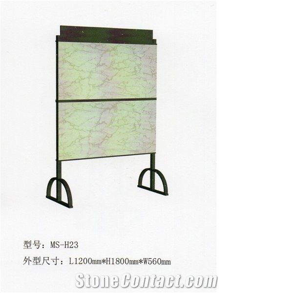 Marble Display Stand Granite Quartz Sample Crema-Marfil Rotating Mosaic Stand Hardwood Flooring Tile Display Stand Grey-Marble Shelf