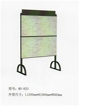 Marble Display Stand Granite Quartz Sample Crema-Marfil Rotating Mosaic Stand Hardwood Flooring Tile Display Stand Grey-Marble Shelf