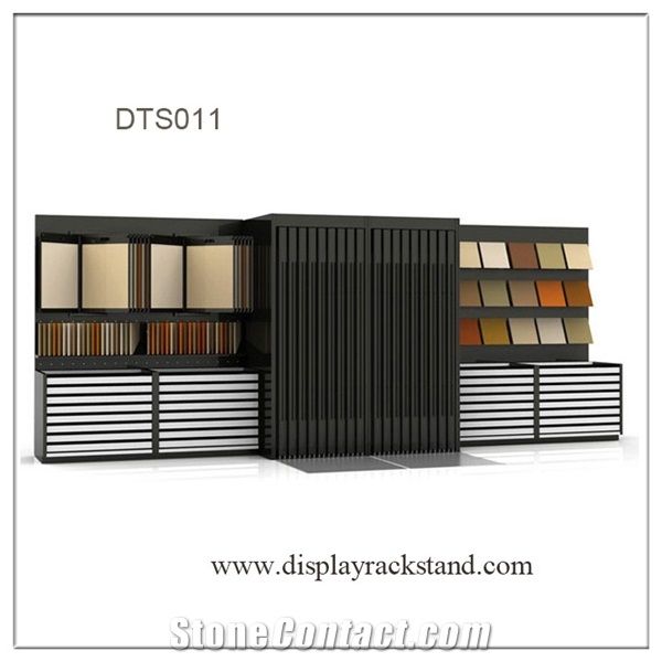 Marble Display Stand Granite Quartz Sample Crema-Marfil Rotating Mosaic Stand Hardwood Flooring Tile Display Stand Grey-Marble Shelf
