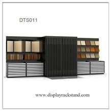 Marble Display Stand Granite Quartz Sample Crema-Marfil Rotating Mosaic Stand Hardwood Flooring Tile Display Stand Grey-Marble Shelf