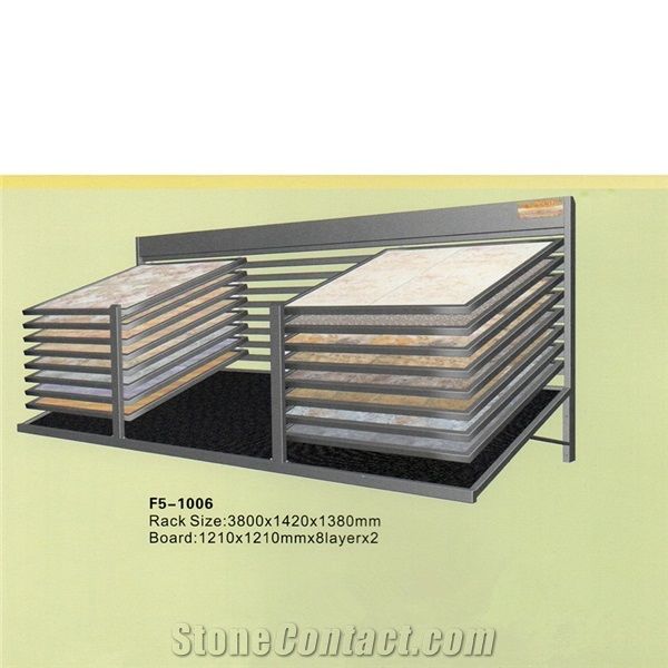 Metal Sliding Marble Granite Display Stone Sample Display Mosaic Stand Quartz Sample Racks