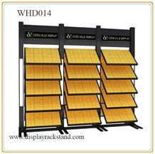 Metal Sliding Marble Granite Display Stone Sample Display Mosaic Stand Quartz Sample Racks