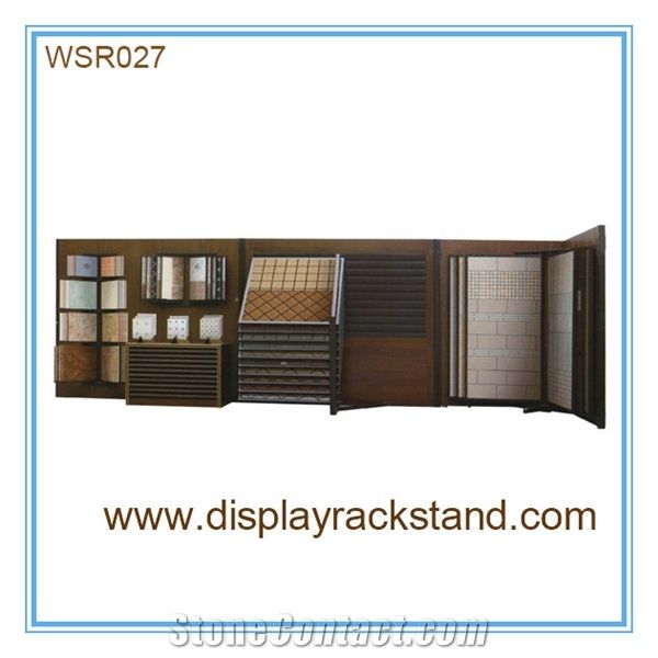 Mosaic Display Stand Trade Show Displays Granite Wing Racks Slate Fixture Display Metal Flooring Racks Custom Display Artificial Stone Rack Marble Wing Displays Sample Board Stone Spinning Display