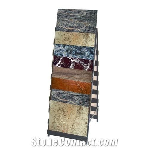 Ms-1005 Marble Displays Granite Samples Marble Stand Display Racks Onyx Slate Door Quartz Racks Stone Shelf Stone Tower