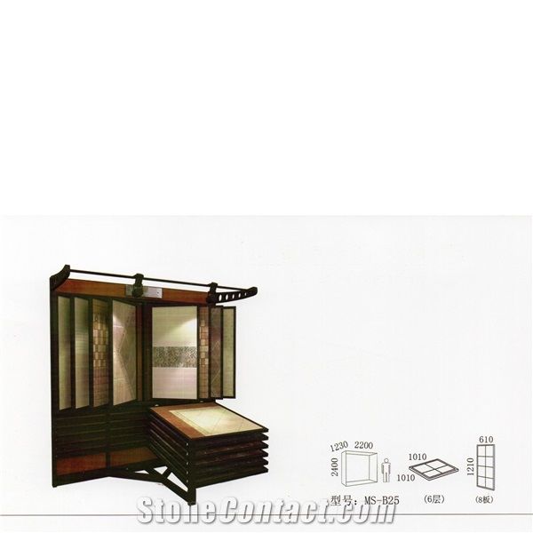 Ms-B17marble Displays Granite Samples Marble Stand Display Racks Onyx Slate Door Quartz Racks Stone Shelf Stone Countertops Stone Tower