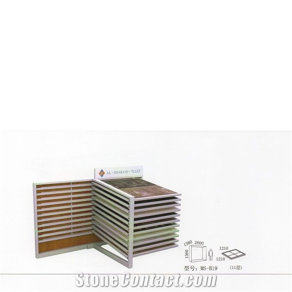 Ms-B19 Marble Displays Granite Samples Marble Stand Display Racks Onyx Slate Door Quartz Racks Stone Shelf Stone Tower