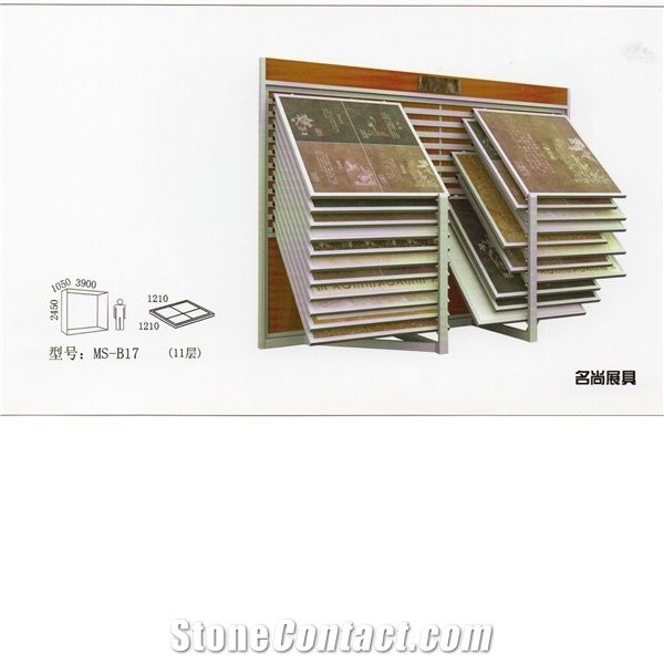 Ms-B19 Marble Displays Granite Samples Marble Stand Display Racks Onyx Slate Door Quartz Racks Stone Shelf Stone Tower