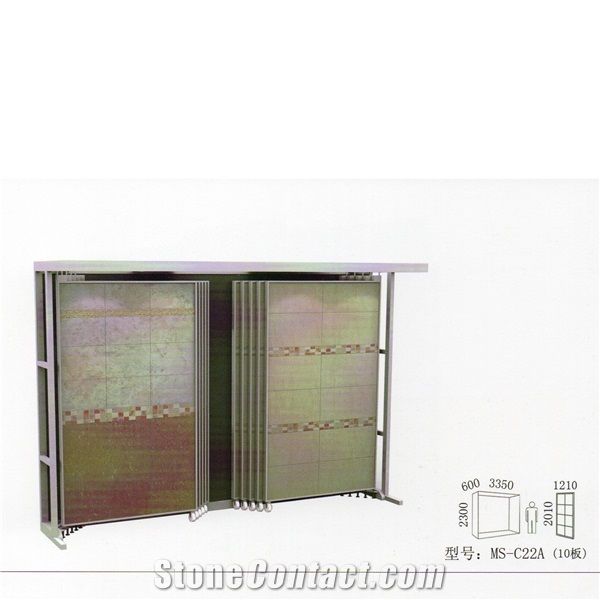 Ms-C22a Marble Displays Granite Samples Marble Stand Display Racks Onyx Slate Door Quartz Racks Stone Shelf Stone Tower