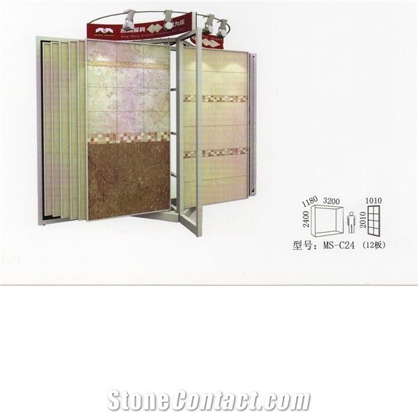 Ms-C25 Marble Displays Granite Samples Marble Stand Display Racks Onyx Slate Door Quartz Racks Stone Shelf Stone Tower