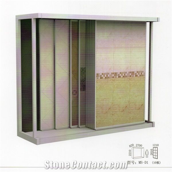 Ms-D10marble Displays Granite Samples Marble Stand Sink Display Racks Pavers Onyx Slate Door Quartz Racks Stone Shelf Stone Countertops Stone Tower