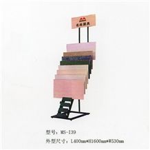 Ms-I30marble Displays Granite Samples Marble Stand Display Racks Pavers Onyx Slate Door Quartz Racks Stone Shelf Stone Tower