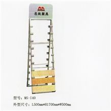 Ms-I30marble Displays Granite Samples Marble Stand Display Racks Pavers Onyx Slate Door Quartz Racks Stone Shelf Stone Tower