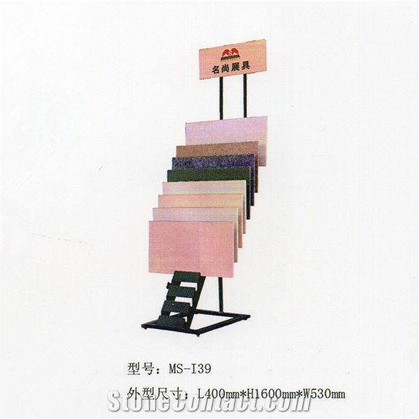 Ms-I66marble Displays Granite Samples Marble Stand Sink Display Racks Pavers Onyx Slate Door Quartz Racks Stone Shelf Stone Countertops Stone Tower