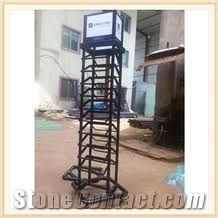 Mx042 Floor System Quartz Sample Displays Stone Shelf Marble Display Stands Granite Display Racks Avers Onyx Slate Door Quartz Monument Racks Stone Shelf Stone Countertops Stone Tower