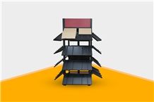 Mx047 Stone Tower Quartz Sample Displays Stone Shelf Marble Display Stands Granite Display Racks Avers Onyx Slate Quartz Door Monument Racks Stone Shelf Stone Countertops Stone Tower