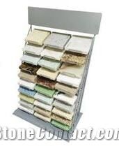 Mx052 Sliding Marble Granite Stone Display Rack for Exhibition Simple Type Stone Door Sample Tile Display Stand with Popular Price Plastic Ceramic Tile Sample Book Fashionable Stone Tile Display Stand