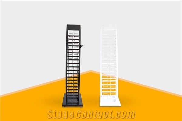 Mx052 Sliding Marble Granite Stone Display Rack for Exhibition Simple Type Stone Door Sample Tile Display Stand with Popular Price Plastic Ceramic Tile Sample Book Fashionable Stone Tile Display Stand