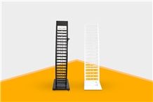Mx052 Sliding Marble Granite Stone Display Rack for Exhibition Simple Type Stone Door Sample Tile Display Stand with Popular Price Plastic Ceramic Tile Sample Book Fashionable Stone Tile Display Stand