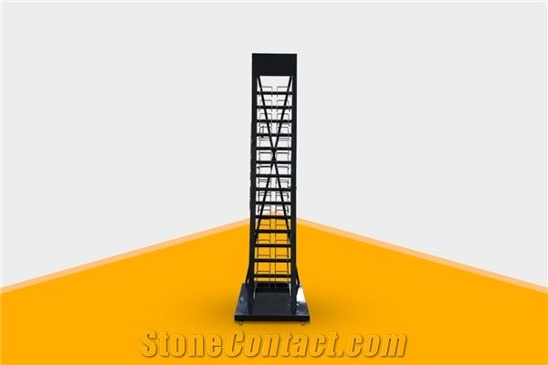 Mx052 Sliding Marble Granite Stone Display Rack for Exhibition Simple Type Stone Door Sample Tile Display Stand with Popular Price Plastic Ceramic Tile Sample Book Fashionable Stone Tile Display Stand