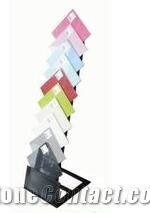 Mx054cheap Stone Tile Sample Display Book Mdf Simple Tile Display Rack Stand Wood Flooring Exhibition Display Stand Hanger Display Rack for Mosaic Tile Boards Rotating Mosaic Tile Display Shelf Lamina