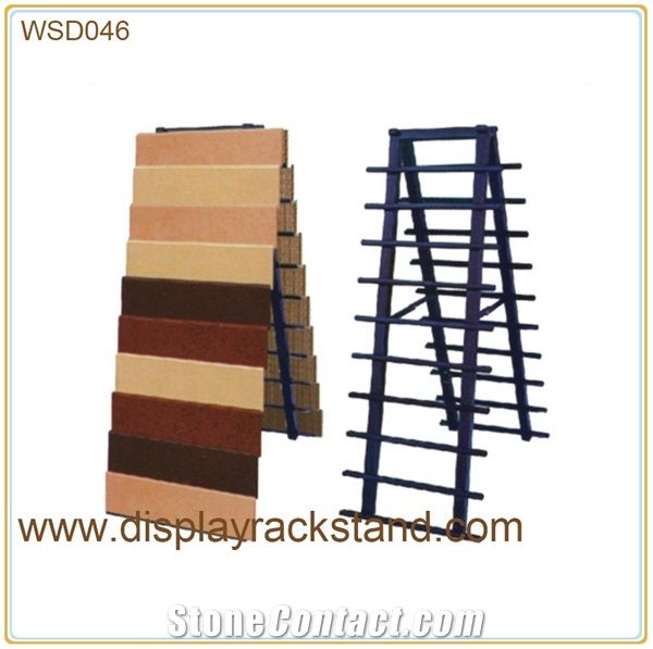 Quartz Sample Stands Waterfall Tile Displays Artificial Stone Racks Slab Rail Racks Granite-Blocks Labradorite Onyx Display