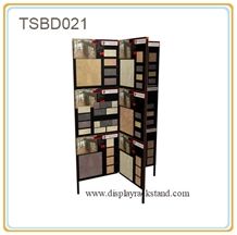 Quartz Sample Stands Waterfall Tile Displays Artificial Stone Racks Slab Rail Racks Granite-Blocks Labradorite Onyx Display