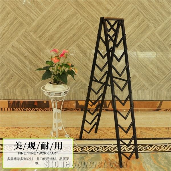 Sandstone Display Stand Racks Tile Display Cases Marble Stands Ceramic Tile Shelf Translucent Displays Metal Tile Display Stand Racks Quartz-Stone Stands