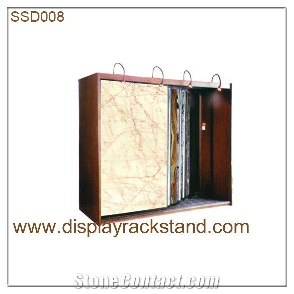 Slab Sliding Racks for Showroom Marble Granite Display Stand