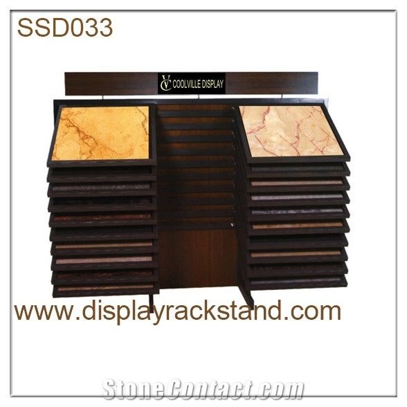 Slab Sliding Racks for Showroom Marble Granite Display Stand