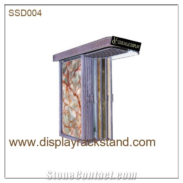 Slab Sliding Racks for Showroom Marble Granite Display Stand