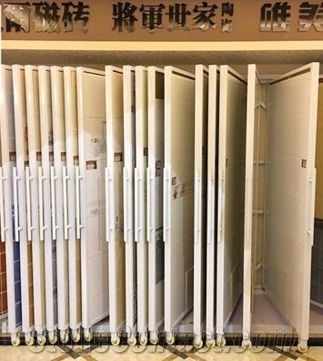 Sturdy Slab Stone Ceramic Tile Display Racks with Steel Tube High Quqanlity Polish Porcelain Tile Display Racks and Display Stand