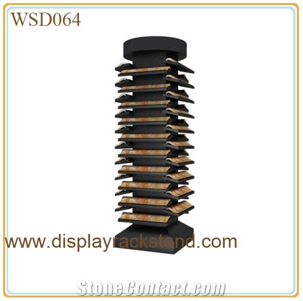 Waterfall Tile Display Quartz Sample Stand Marble Granite Sample Display