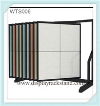 Waterfall Tile Racks Ceramic Displays Racks Granite Stands Stone Shelf Porcelain Frame Stands Marble Displays Limestone Cases Showroom Flooring Displays Vinyl Racks Stone Carrying Shelves Hardwood Dis