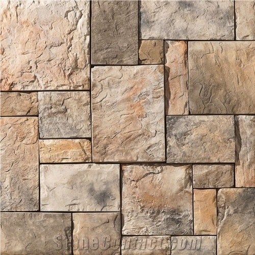 Brown Slate Cultured Stone Wall Cladding