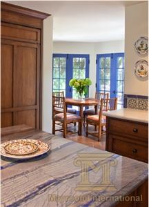 Azul Macauba Counter Tops,Azul De Macauba/Beautiful Blue Brazil Quartzite,Polished, Kitchen Tops