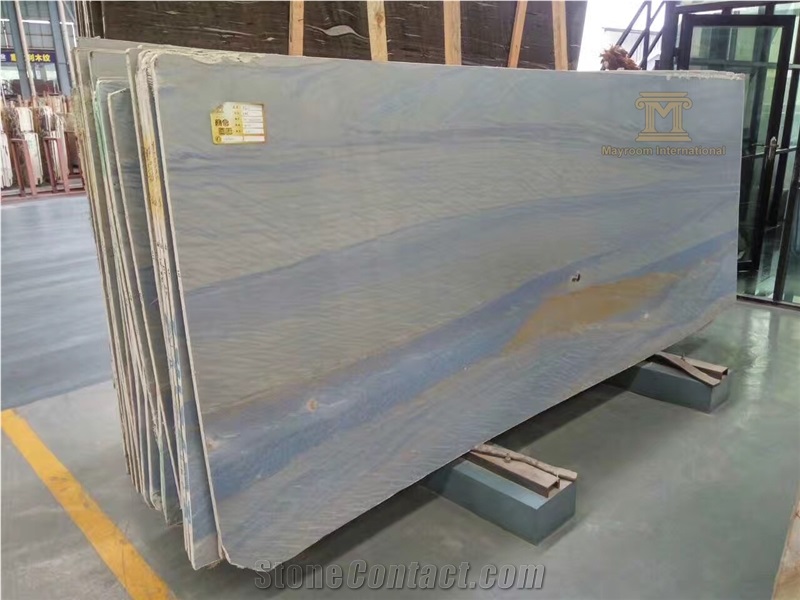 Brazilian Azul Macauba,Azul Imperial,Azul Tropical,Blue Sky Quartzite,Grand Skylight,Azul De Macauba,Macaubas Slabs and Tiles for Leather Wall and Flooring