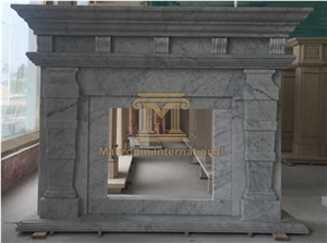 Carrara White/ Bianco Carrara/ Bianco White Marble for Fireplace for Home Decoration
