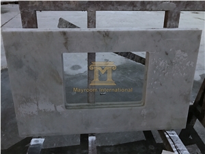 Customized White Marble Bathroom Countertops/ Vanity Tops/ Counter Tops