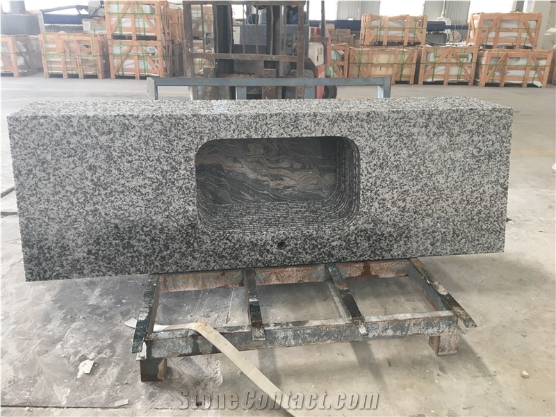 G439 Granite Kitchen Faucets Granite Countertops/Polished G439 Granite/Grey Granite Kitchen Countertop, China Grey Granite