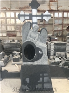 G654 Tombstone, Polished G654 Granite Crosstombstones,Sesame Black,Pandang Black Granite Head Mounument, China Cheap Popular Padang Dark Granite Monumental Bench, Funeral Accessories Bench Monument