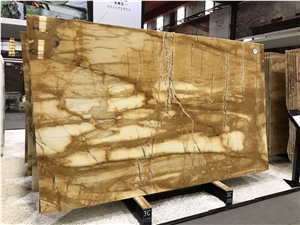 Giallo Siera Slabs/ Giallo Siera Quartzite/ Giallo Siera for Countertops, Flooring Tiles, Wall Tiles Etc.