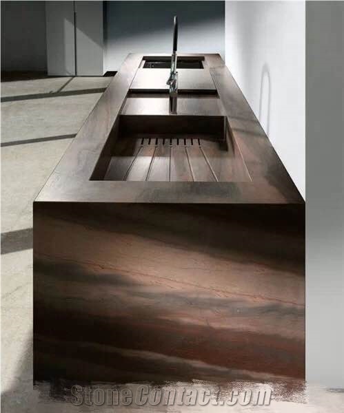 Luxury Elegant Brown Quartzite Slab/ Floor Tiles in Bedroom, Brazil Brown Quartzite/ Elegant Brown for Countertops, Project Cut-To-Size, Wall Tiles, Flooring Tiles
