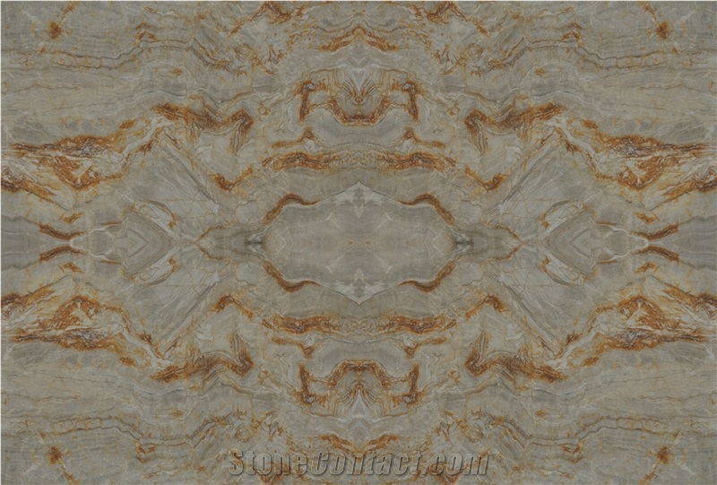Nacarado Oyster Shell Quartzite Slab, Brazil Quartzite