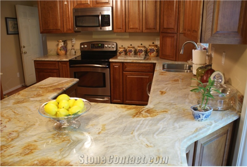 Nacarado Oyster Shell Quartzite Slab, Brazil Quartzite