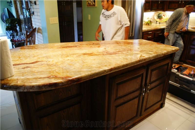 Nacarado Oyster Shell Quartzite Slab, Brazil Quartzite