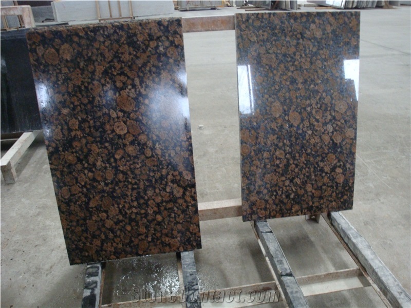 Own Factory Good Price Finland Baltic Brown Granite/Virolahden Punainen/Virolahti Granite Kitchen Countertops/Bench Tops/Bar Top/Worktops/Island Tops/Desk Tops