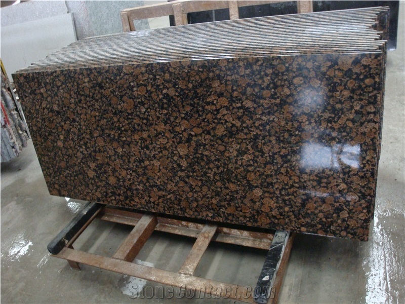 Own Factory Good Price Finland Baltic Brown Granite/Virolahden Punainen/Virolahti Granite Kitchen Countertops/Bench Tops/Bar Top/Worktops/Island Tops/Desk Tops