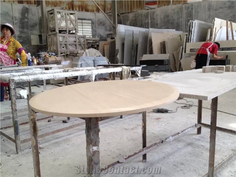 Own Factory Good Price Moca Cream Marble, Grey Serpeggiante Marble Countertops for Project