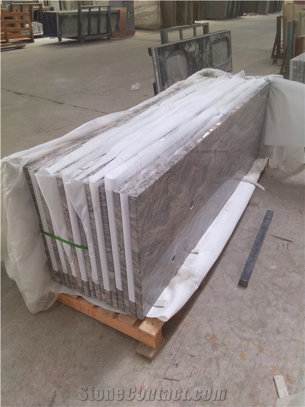 Wholesale China Juparana Countertop for Kitchen ,Customized Multicolor Granite Counterops